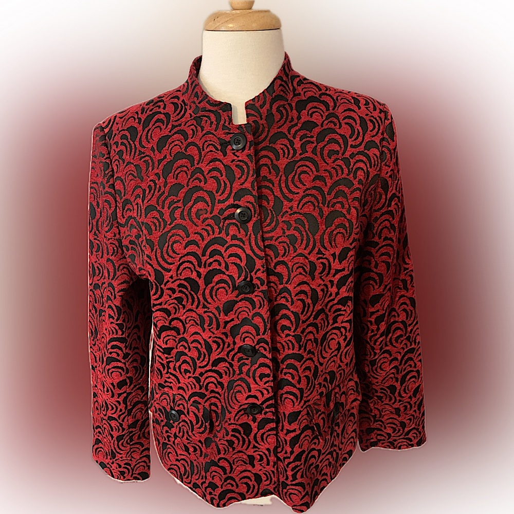 Dressbarn Women’s Red & Black Blazer